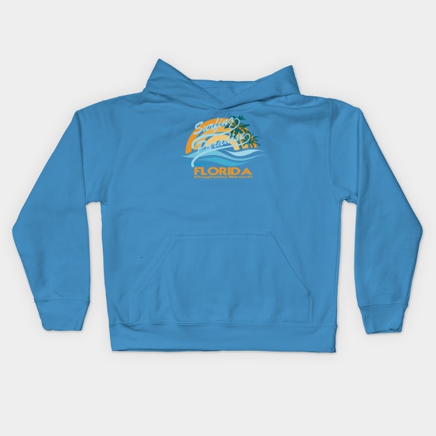 Surfing paradise. Kids Hoodie by lakokakr